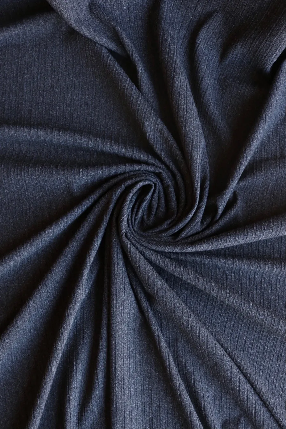 5YD 4IN REMNANT; Charcoal 8x3 Yummy Rib Knit