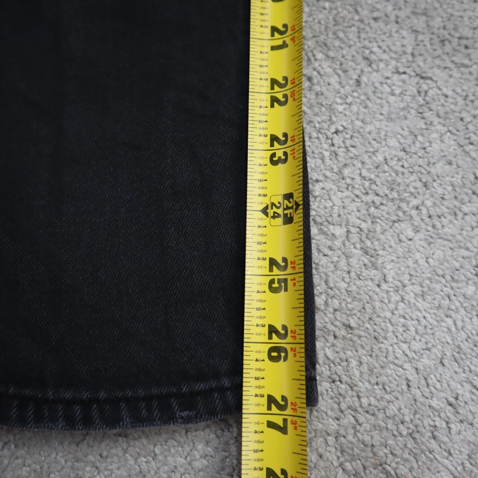 American Eagle Womens Jeans Skinny Leg Distressed Mid Rise Stretch Black 000 Reg