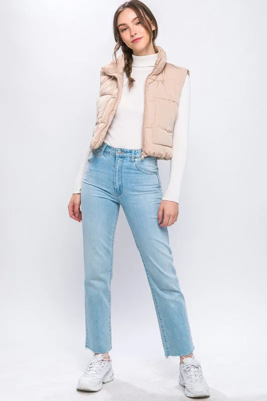 Classic Puffer Vest With Pockets