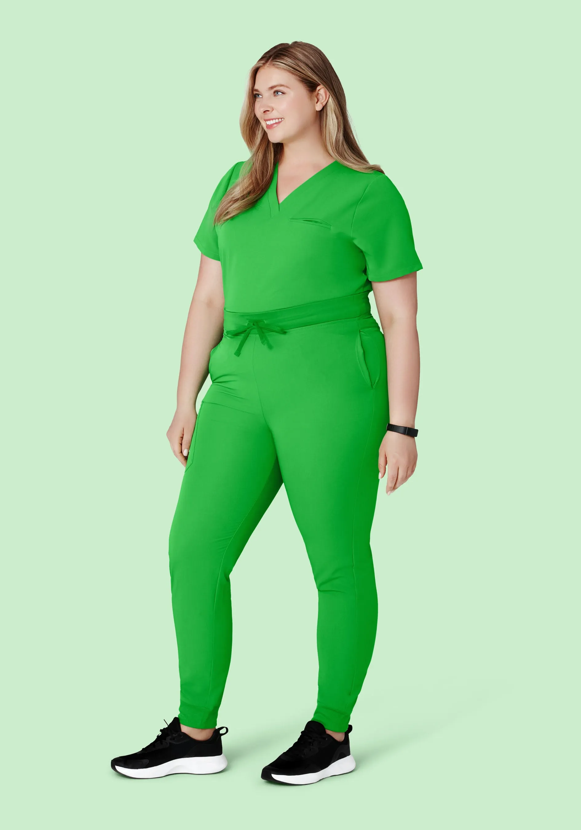 High Waisted Joggers Kelly Green
