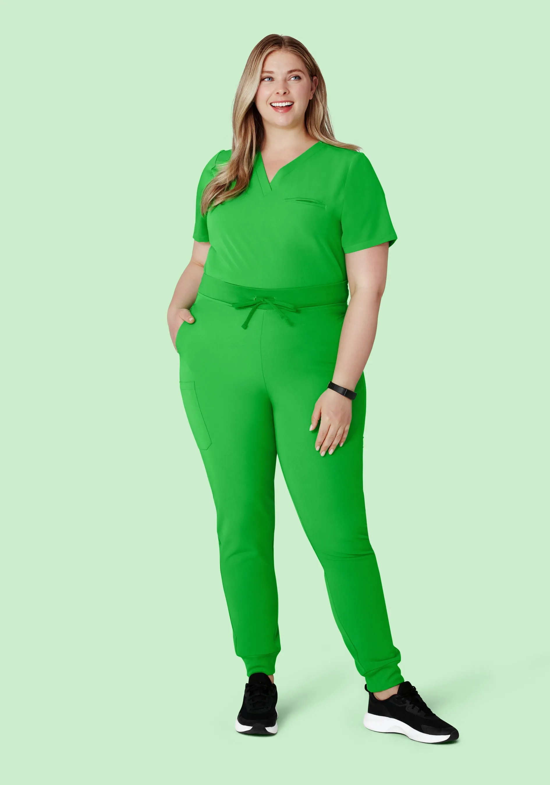 High Waisted Joggers Kelly Green
