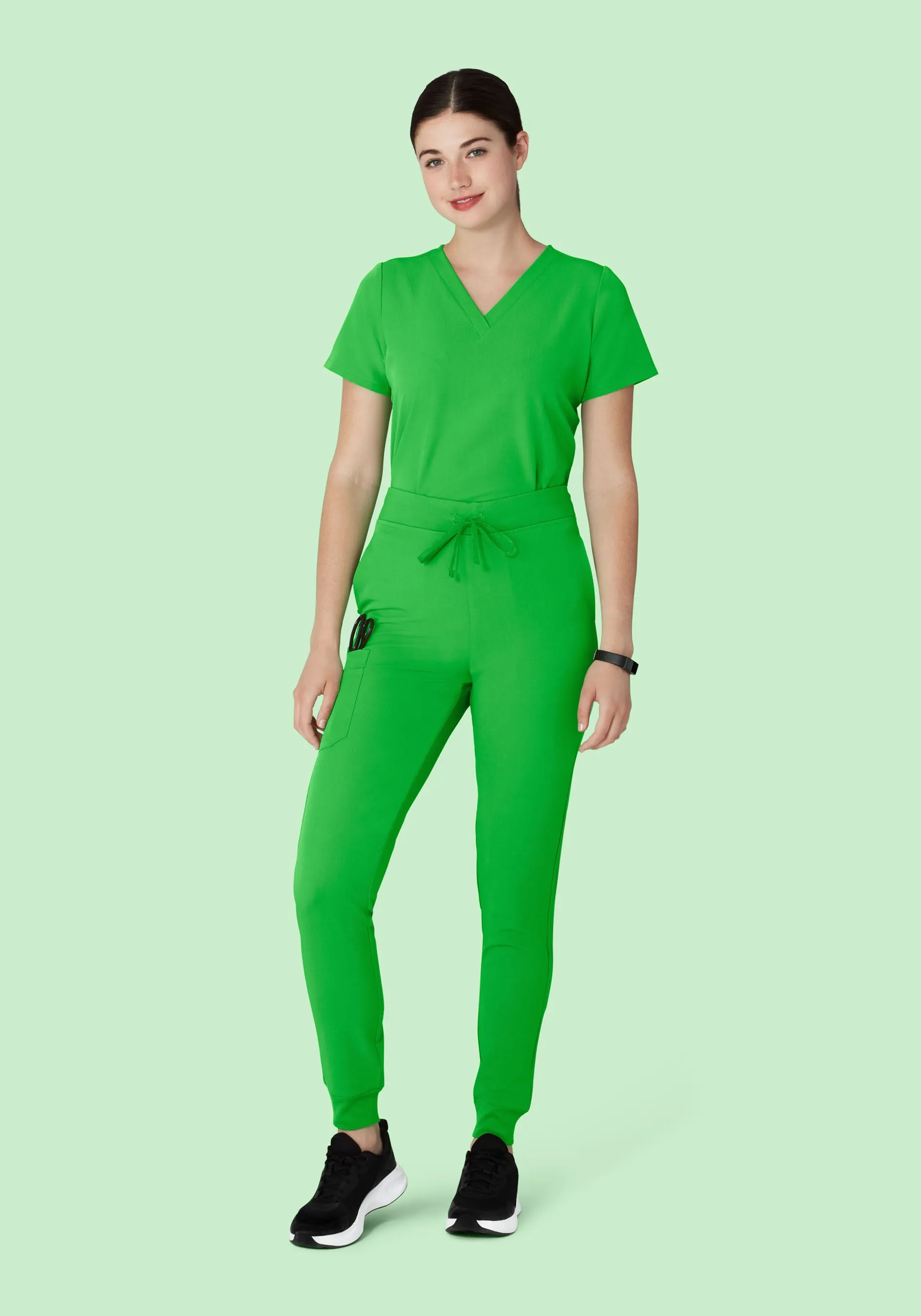 High Waisted Joggers Kelly Green