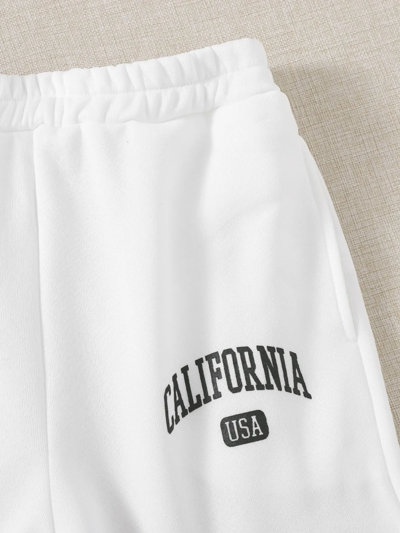 Letter High Waist Long Women Sweatpants