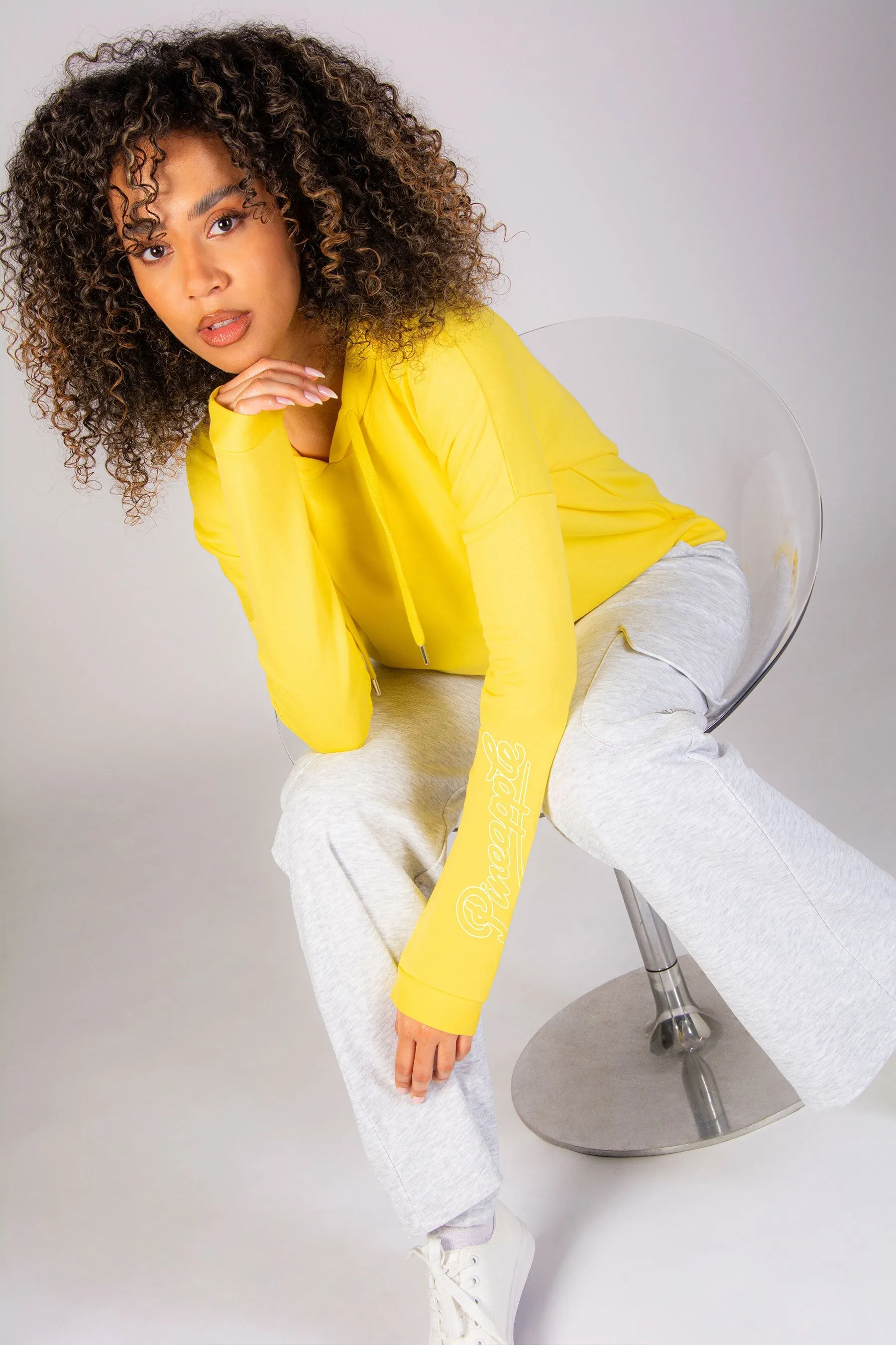 Logo Dip Hem  Hoodie
