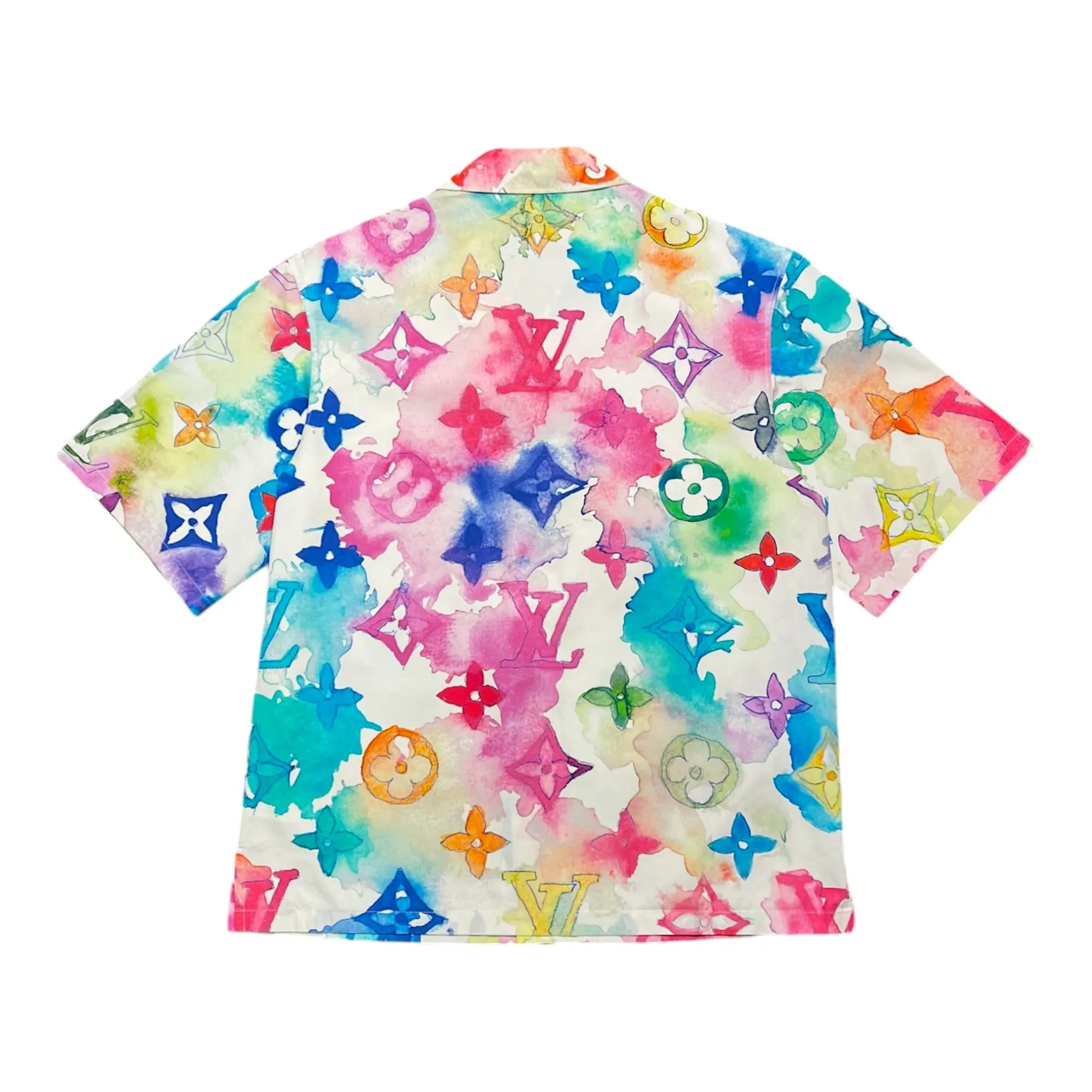 Louis Vuitton Watercolor Button Up Shirt Multicolor Pre-Owned