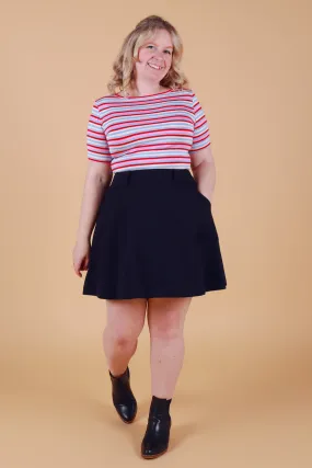 Mod Skirt Dark Sapphire Blue
