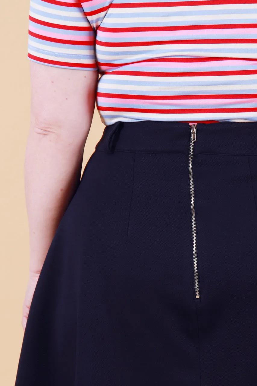 Mod Skirt Dark Sapphire Blue