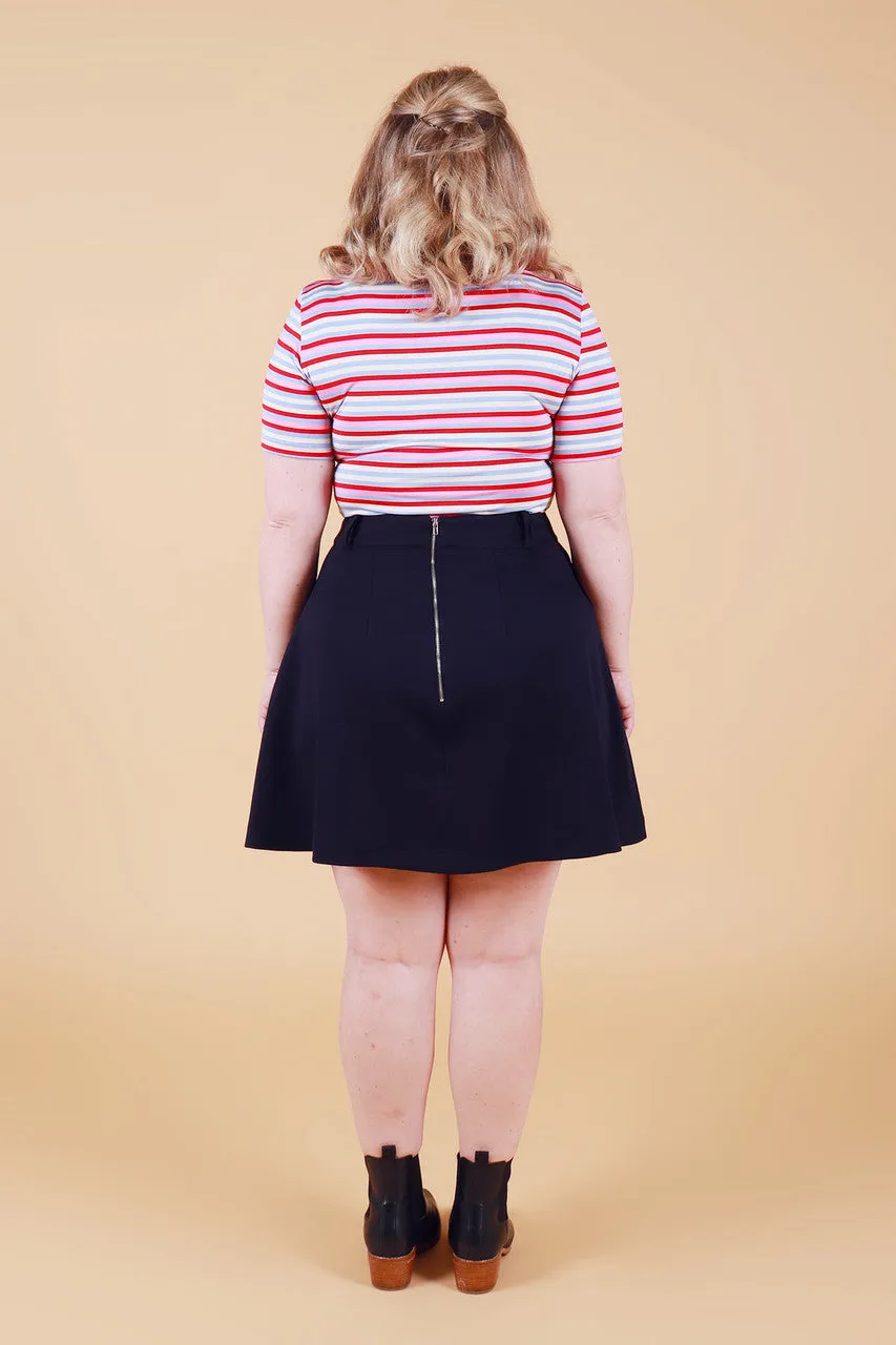 Mod Skirt Dark Sapphire Blue