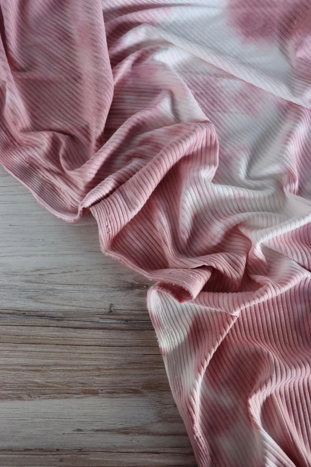 Pink Dogwood Tie Dye Yummy Rib Knit