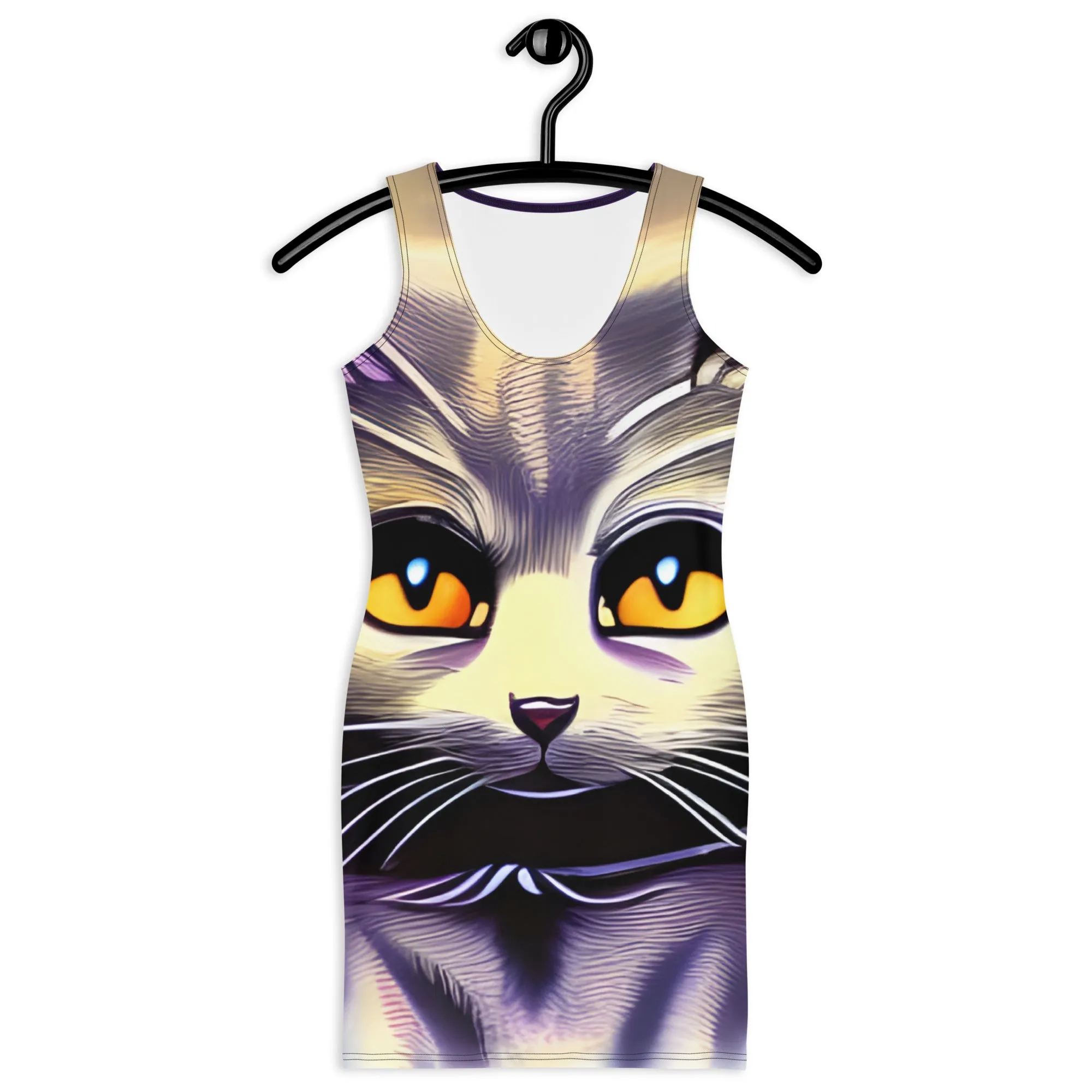 "Cat Lovers" Collection - Cat Face Mini Dress