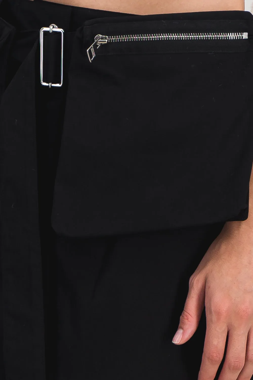 Utility mini skirt